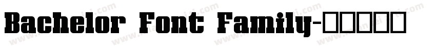 Bachelor Font Family字体转换